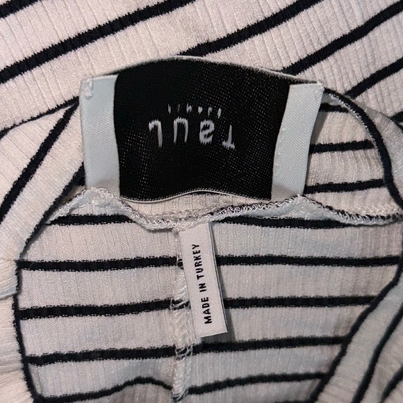 ASOS Just Female Nora Short Sleeve High Neck Ribbed Jersey Knit Minimalist Dress - Picture 9 of 15